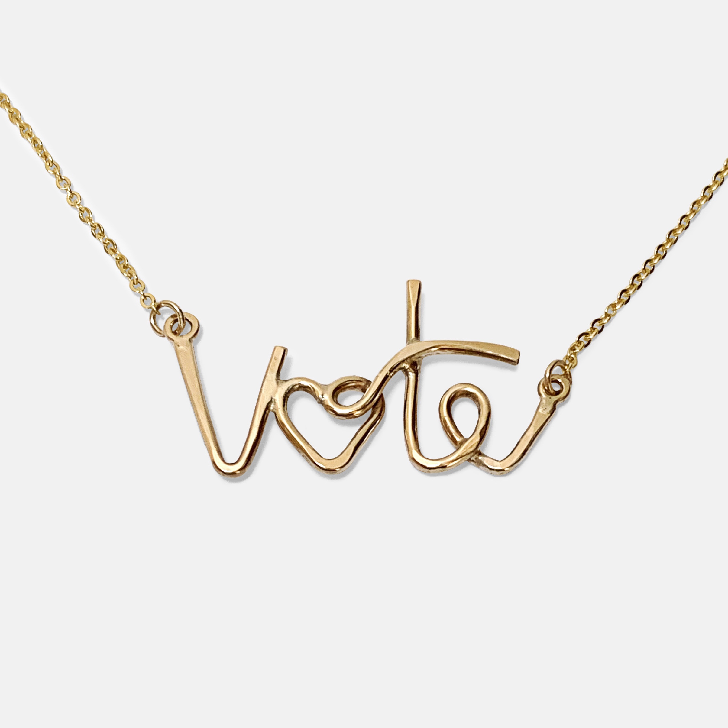Vote Necklace Gold