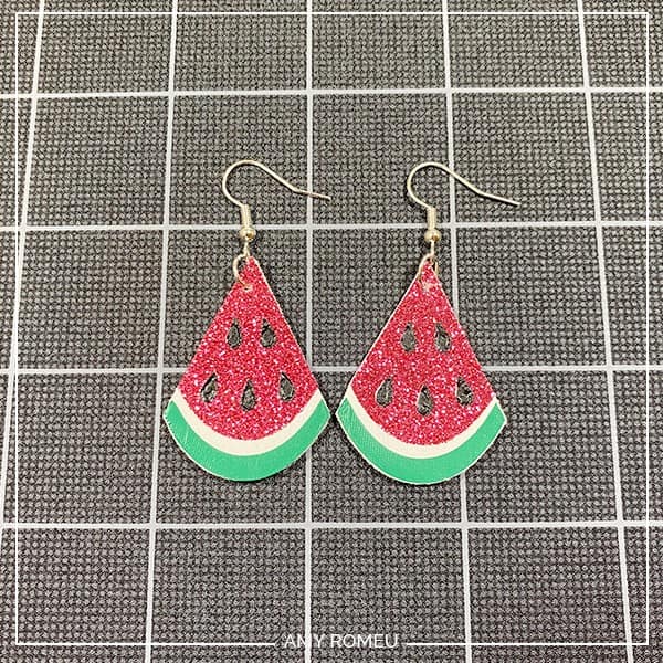 DIY Watermelon Earrings with a Cricut Amy Romeu