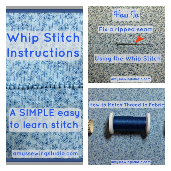 EASY and SIMPLE Whip Stitch Instructions for Beginners!