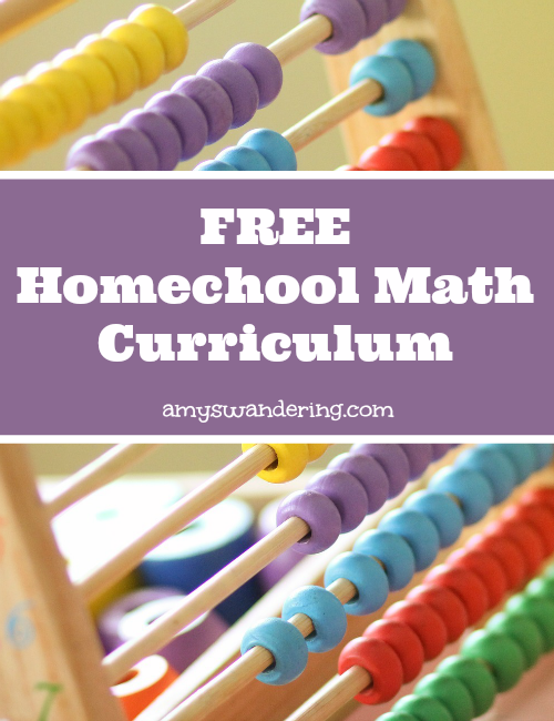 Homeschool for Free Math Amy's Wandering