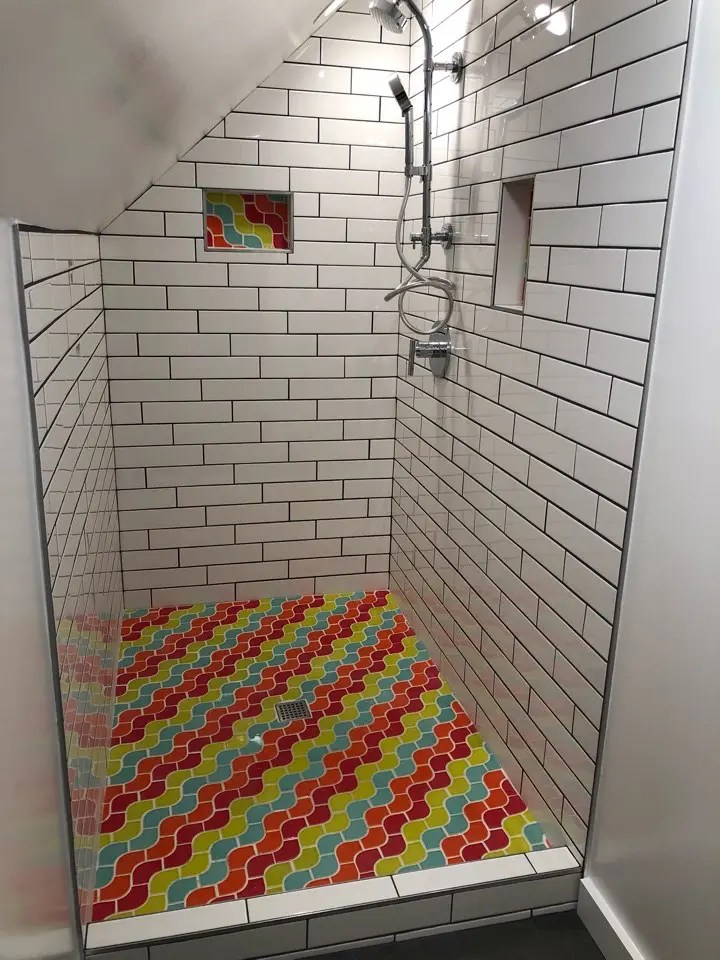 Rainbow Bathroom Remodel AmyWorks