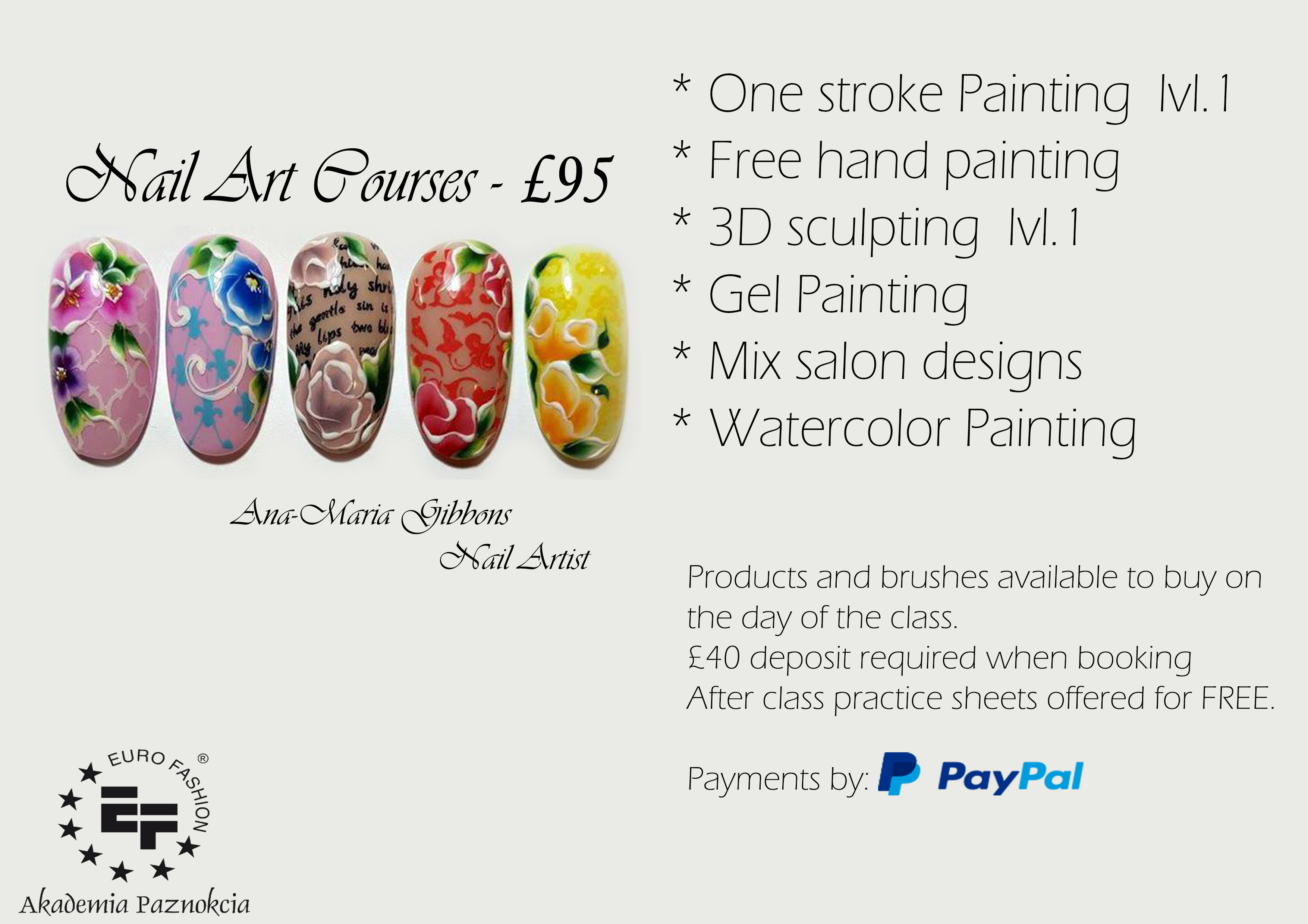Nail art courses ANA Nail Systems