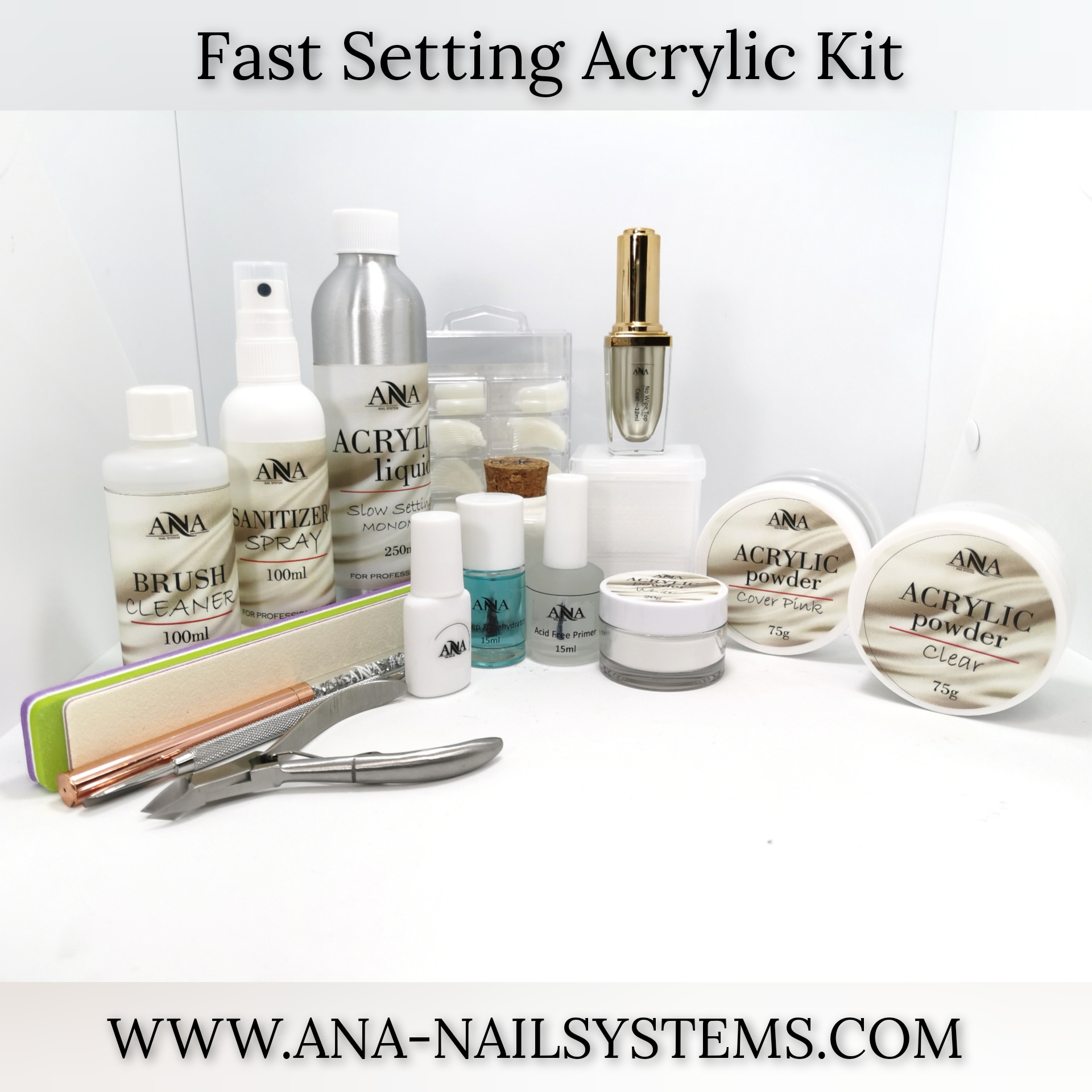 Fast Setting Acrylic Kit ANA Nail Systems