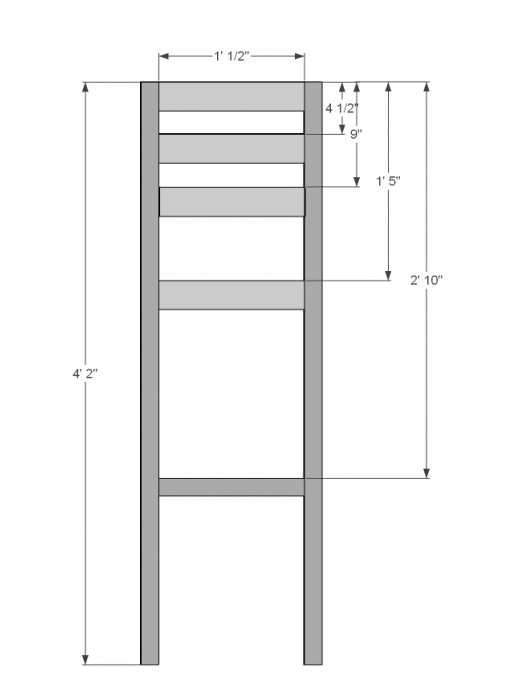 Ana White Extra Tall Bar Stool DIY Projects