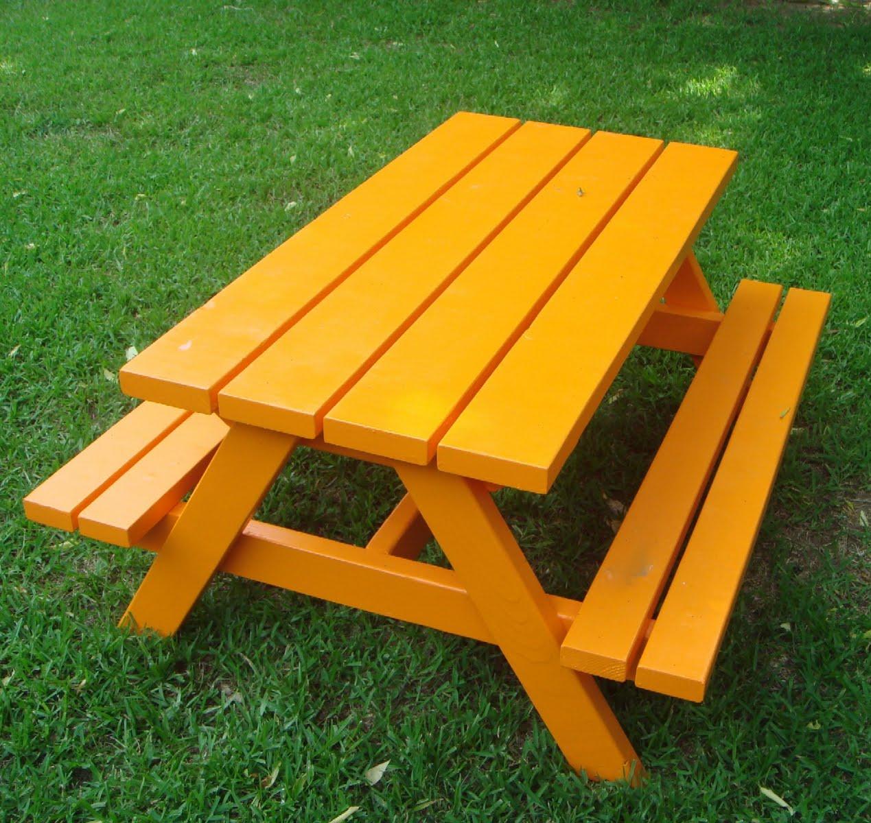 Ana White | Build a Bigger Kid's Picnic Table - DIY Projects (1269 x 1200 Pixel)