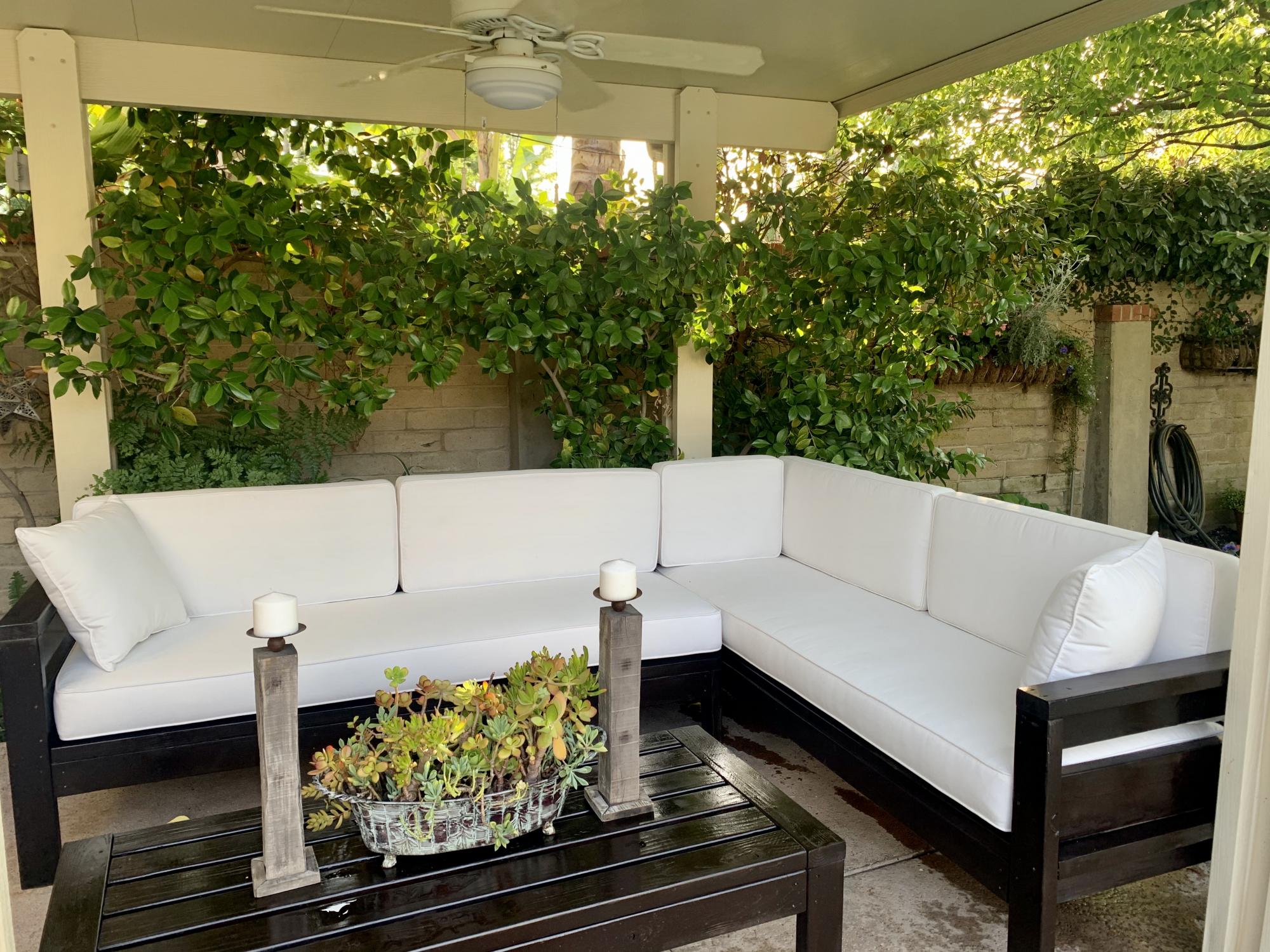 2x4 sectional outdoor sofa Ana White