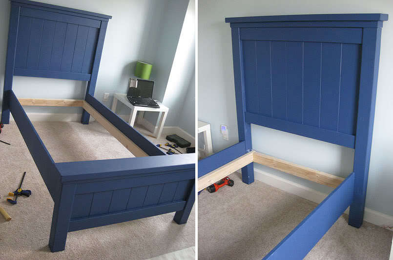 Ana White Twin Farmhouse Bed DIY Projects