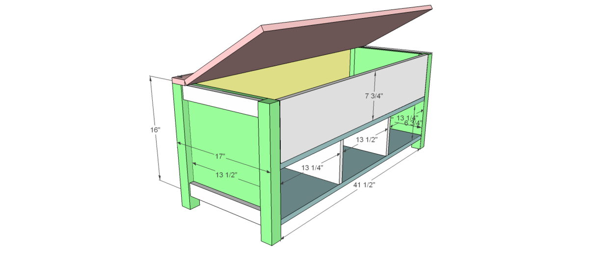 Ana White Storage Bench DIY Projects