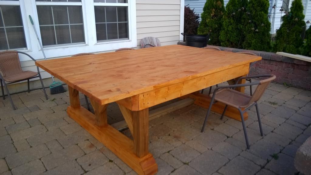 Trestle Outdoor Table Ana White