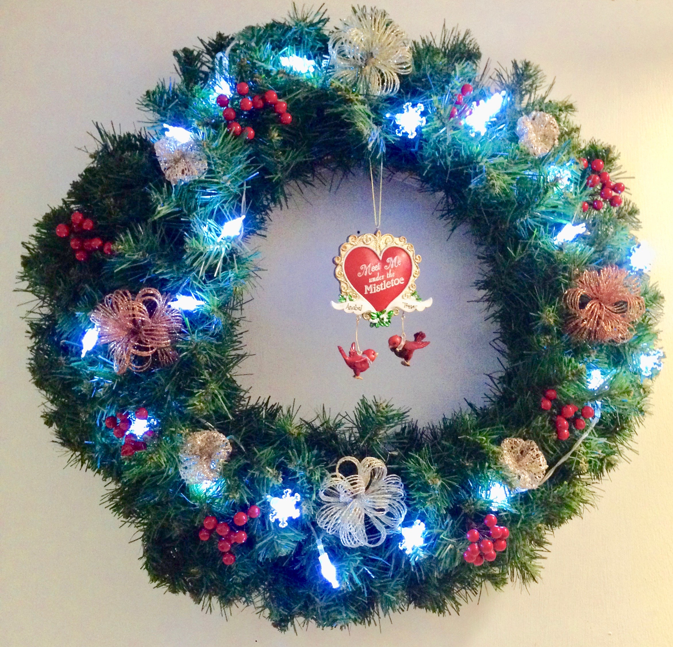 Illuminated Christmas Wreath ANABEL GUERRA