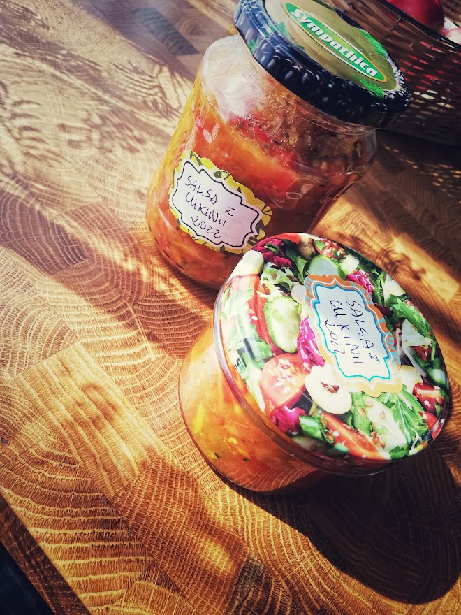 Zucchini salsa Ana In the Kitchen cooking, backing