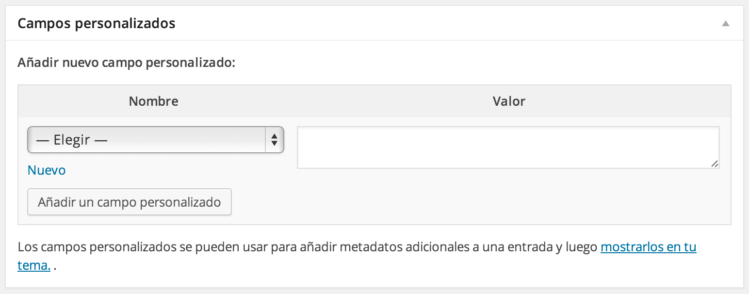 Metadatos y Custom Fields en WordPress (1/3) analiticro