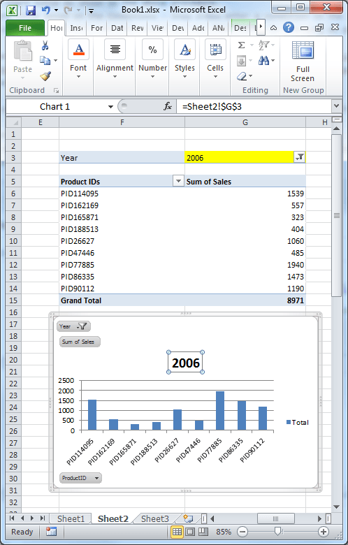 Dynamic Chart Title by Linking and Reference to Cell in Excel
