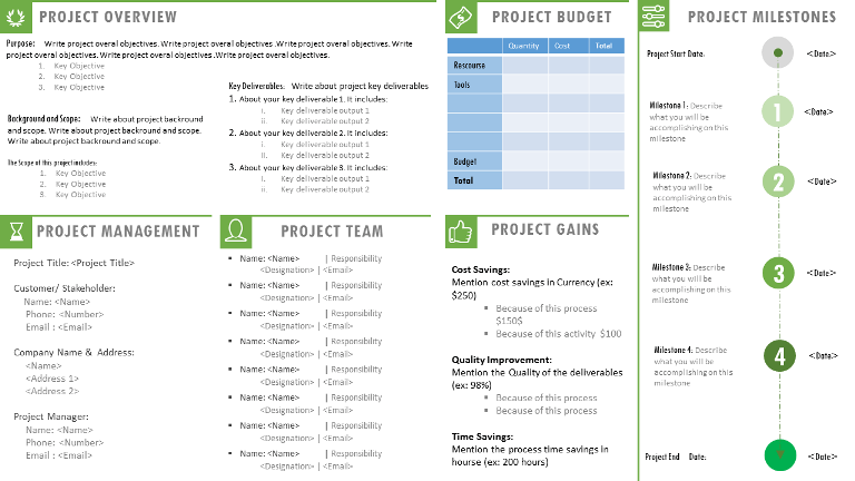 Project Charter Template & Examples in Excel, Word, PPT, PDF