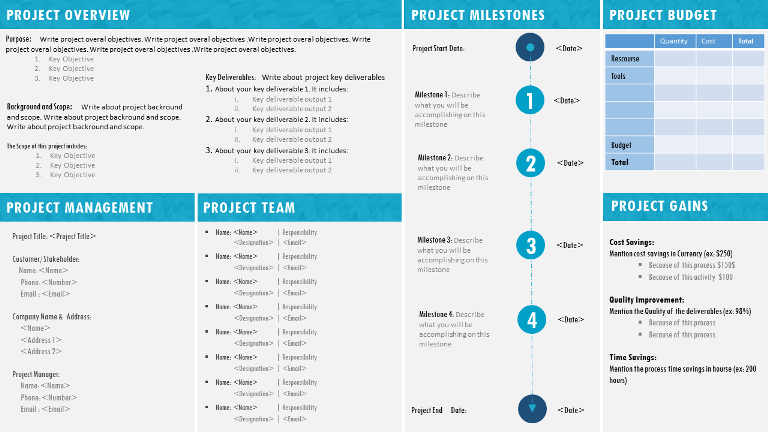 Project Charter Template & Examples in Excel, Word, PPT, PDF