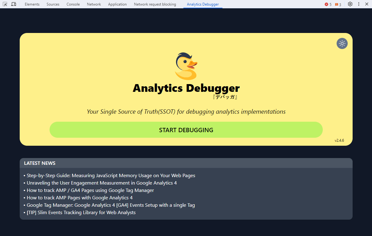 Analytics Debugger Extension Analytics Debugger