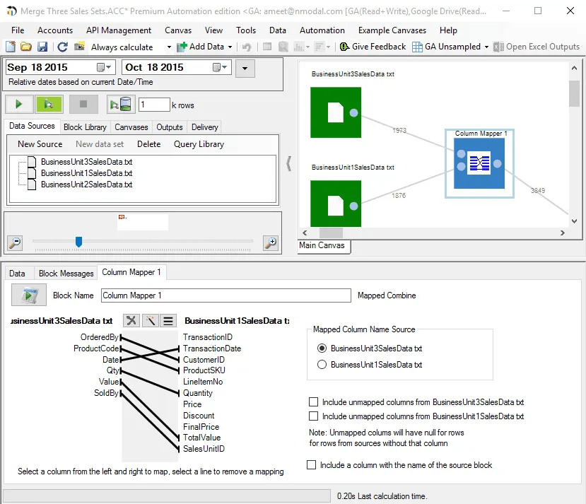 [Desktop] How to use the Mapped Combine Block Analytics Canvas