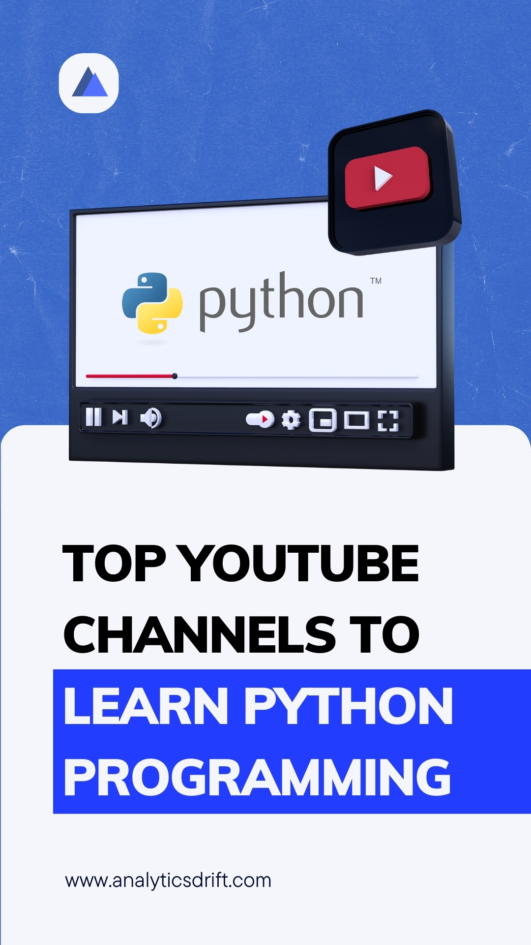 Top YouTube channels to learn Python programming Analytics Drift