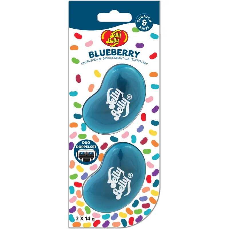 Jelly Belly Duo Blueberry Car Air Freshener Anand International Ltd