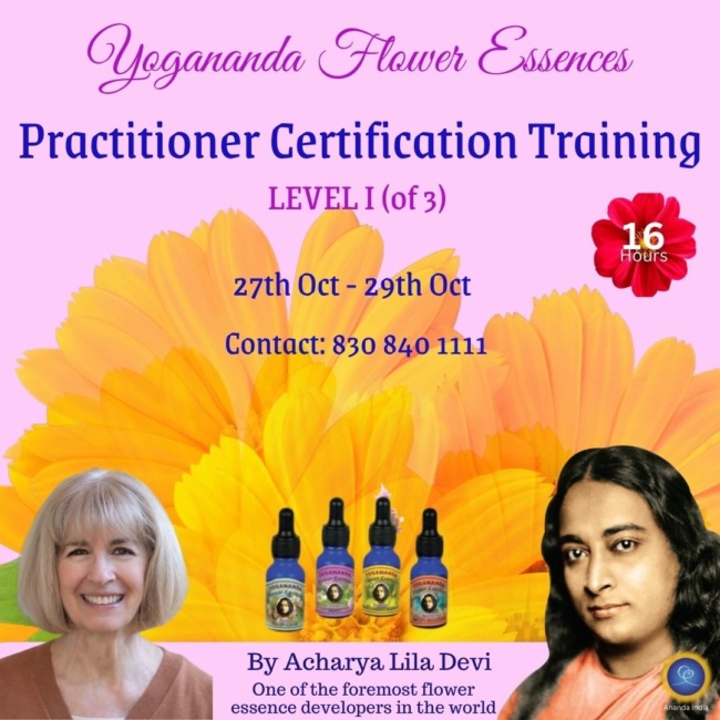 Flower Essences Practitioner Teacher Training Certificate Ananda Pune