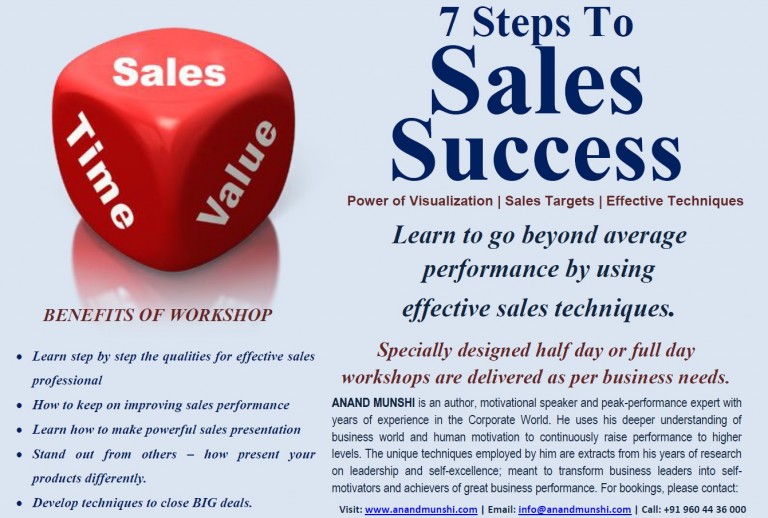 SALES 7 Steps Secrets for Super Success in Sales.