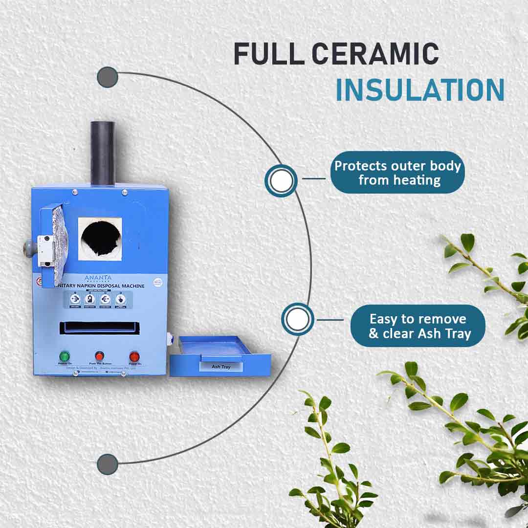 Ananta Automatic Sanitary Napkin Incinerator/Disposal Machine