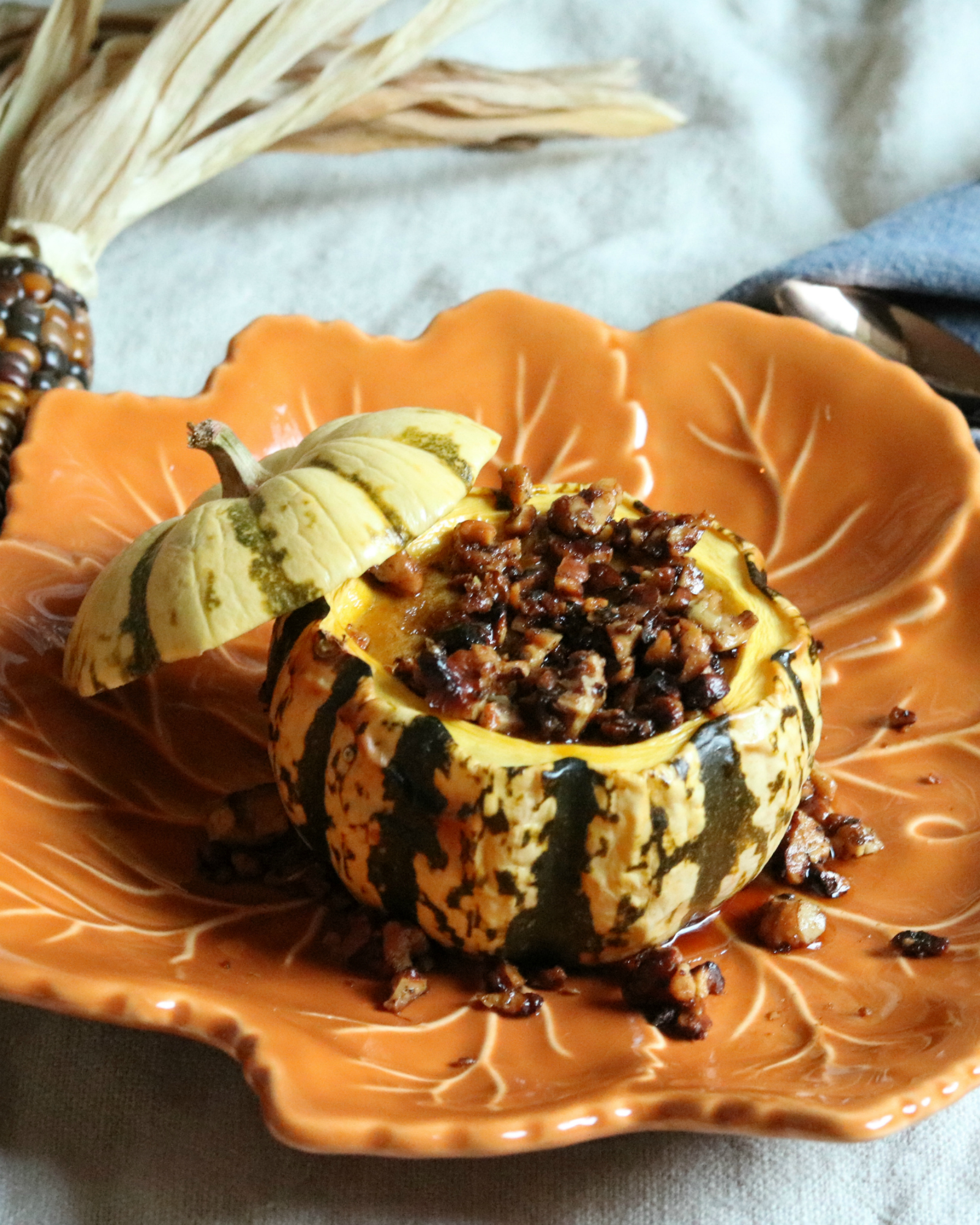 Baked Sweet Dumpling Squash with Pumpkin Custard An Appealing Plan