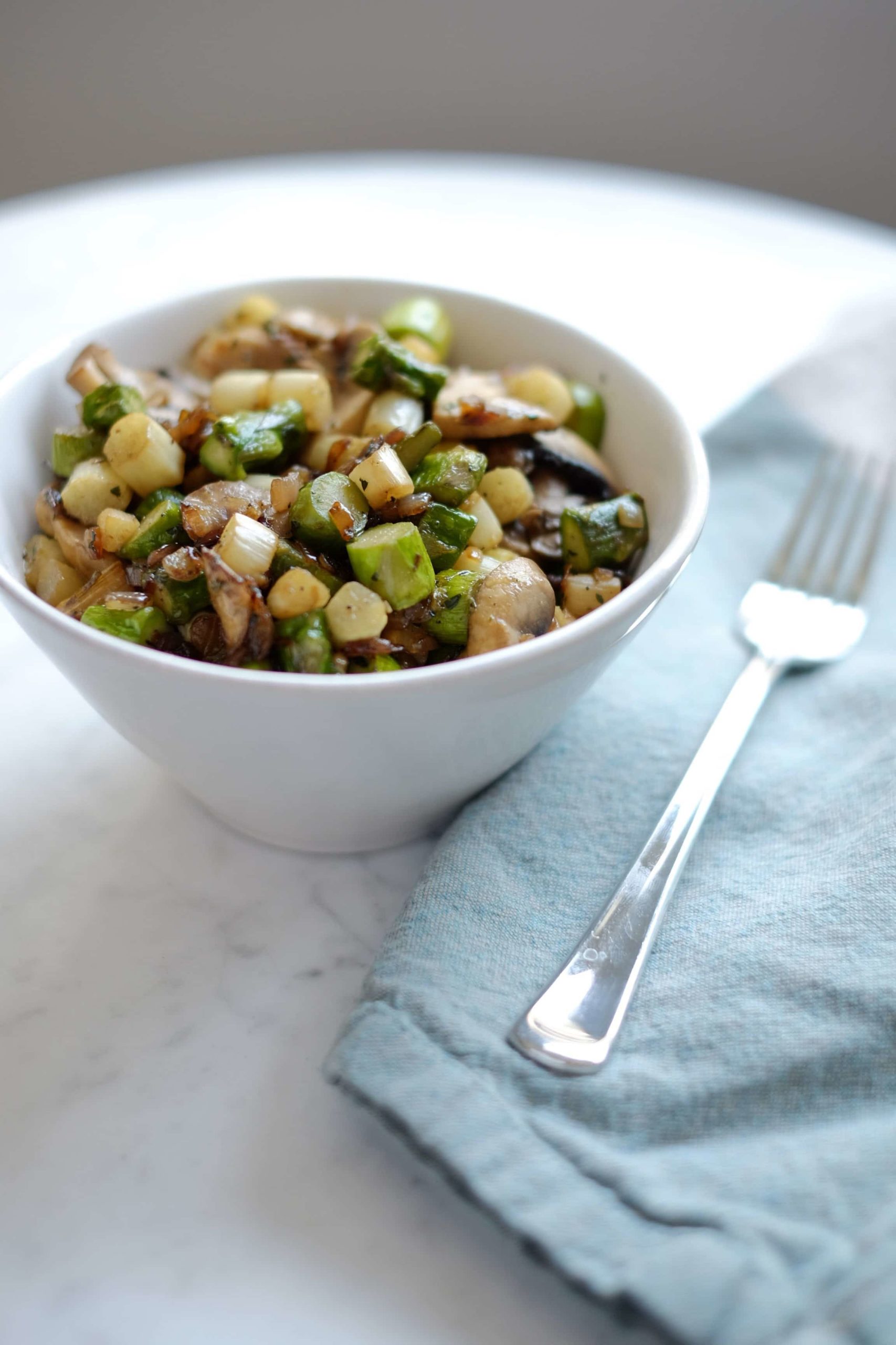 Sautéed Asparagus, Mushrooms and Red Onions are a great springtime side