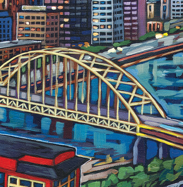 Pittsburgh painting by Anastasia Mak Art
