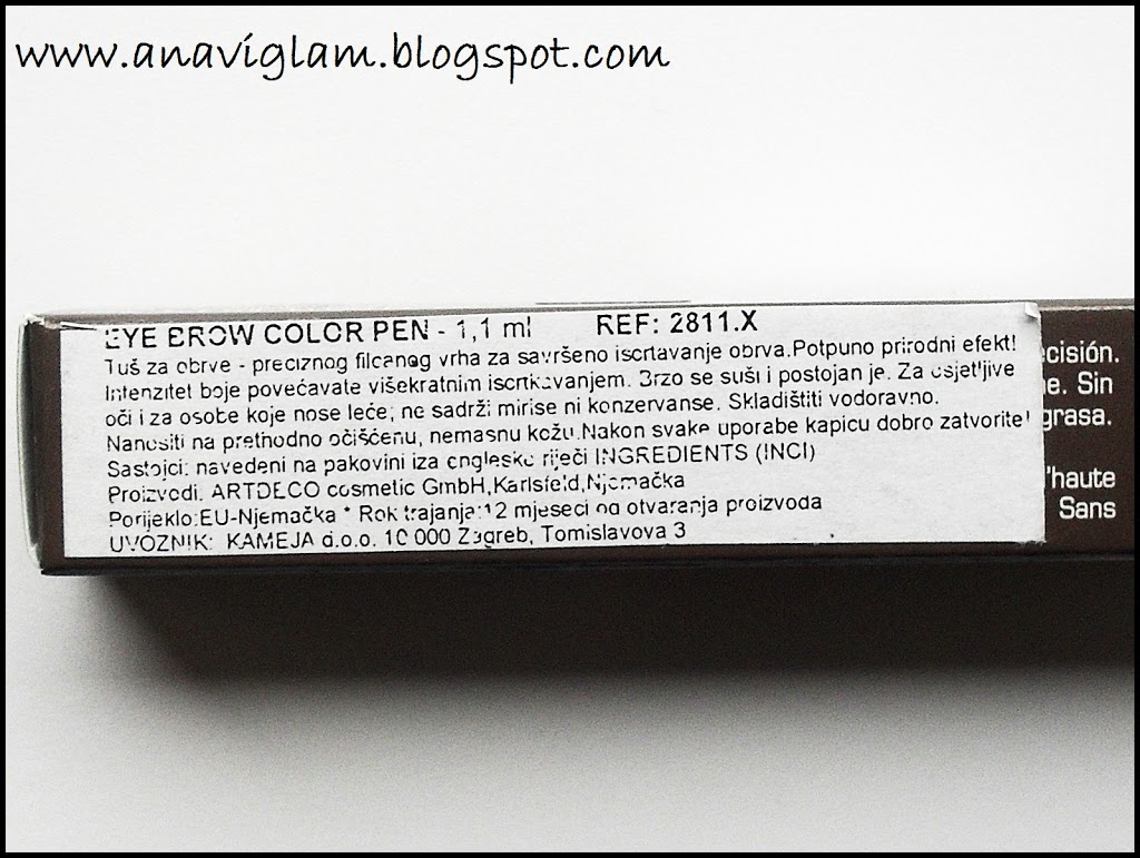 Art Deco Eye Brow Color Pen Anaviglam Beauty & Lifestyle Blog