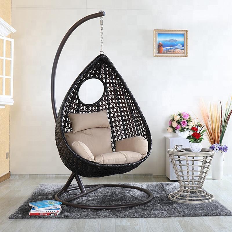 ANAYADECORE SINGLE SEATER HANGING SWING WITH STAND FOR BALCONY OR