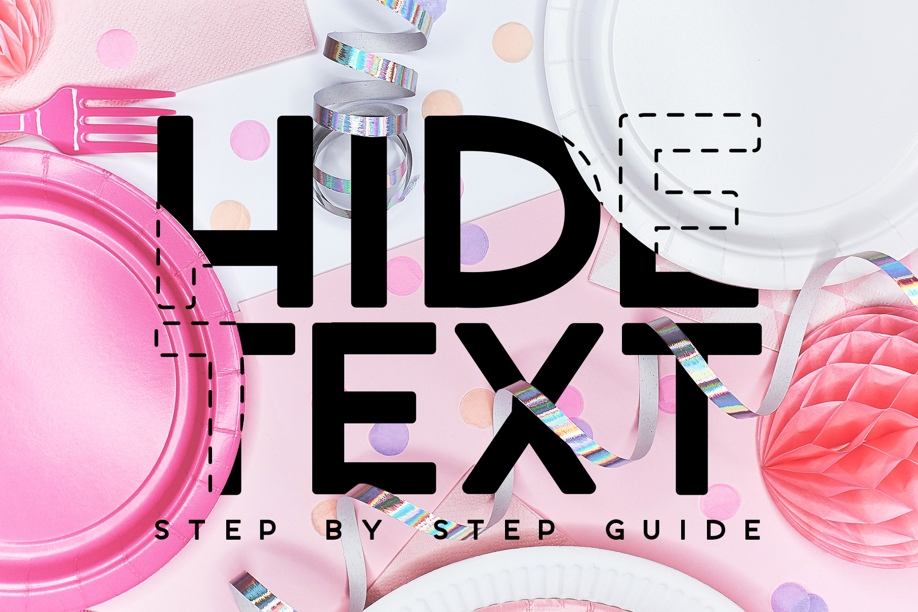 tutorial Hide text behind things ana & yvy