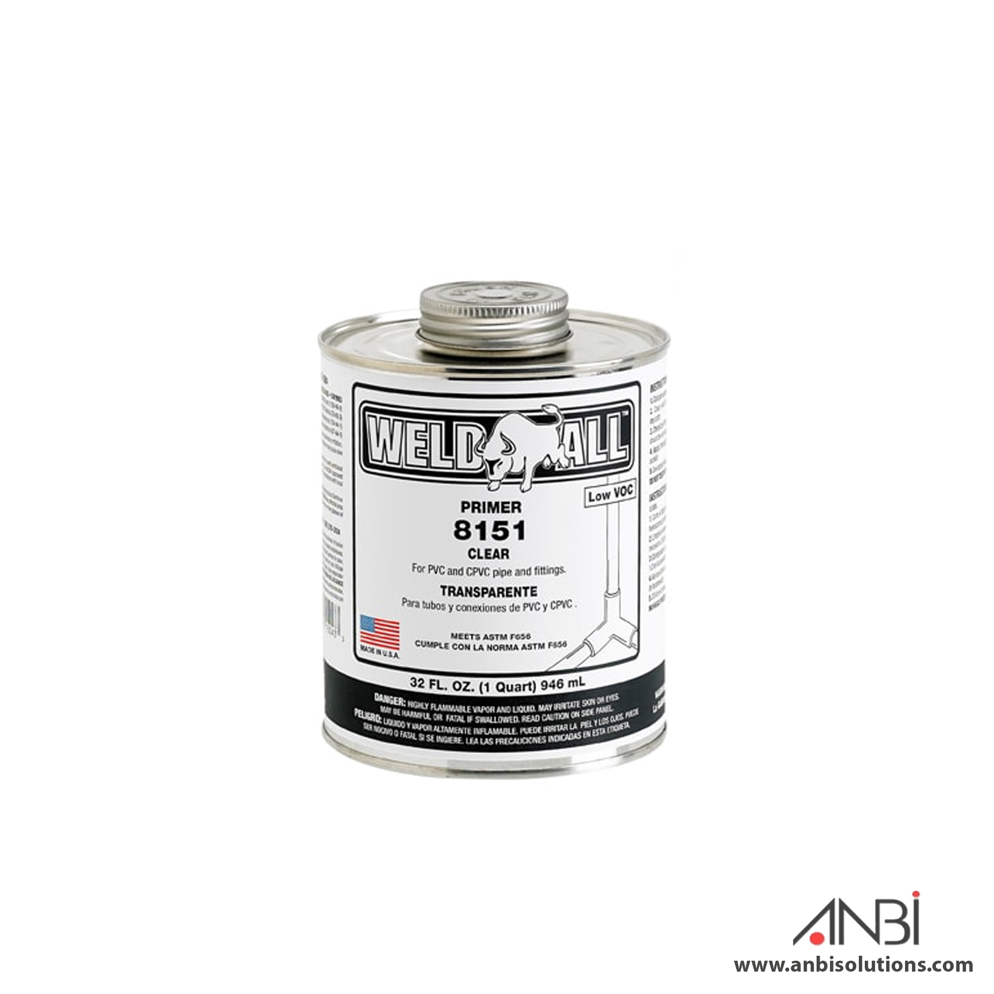 WELDALL® 8151 Clear Low VOC Primer for PVC and CPVC Plastic Pipe, buy