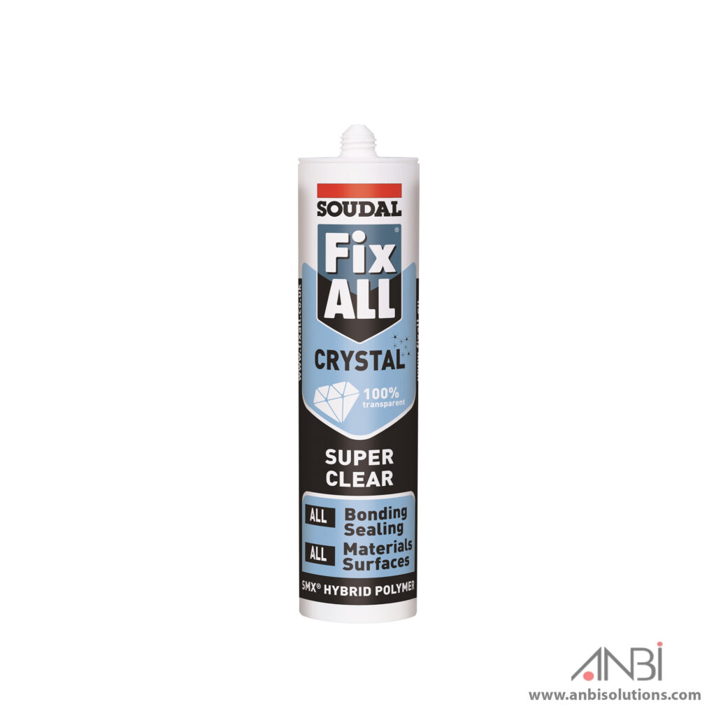 SOUDAL FixAll Crystal Clear Adhesive (Box of 12) ANBI Online