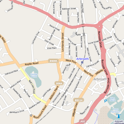 Map Of Arbroath Scotland Arbroath Parish, Angus records for genealogists