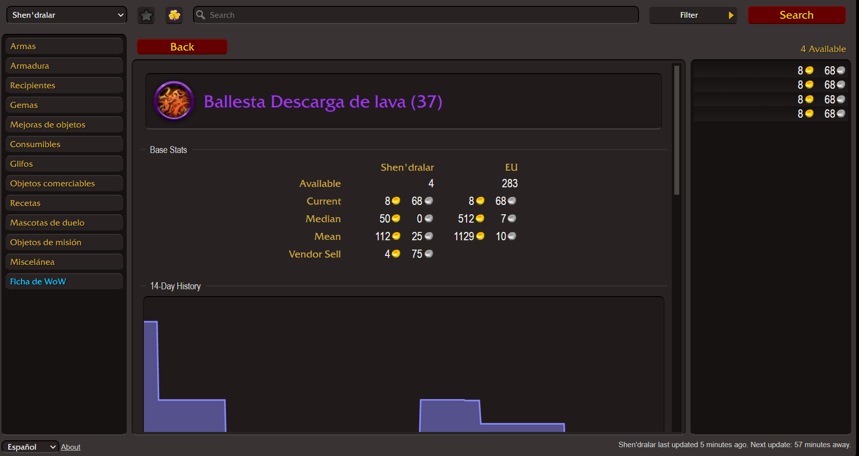 Undermine Exchange o The Undermine Journal ¿Cuál es el mejor visualizador de subastas? El