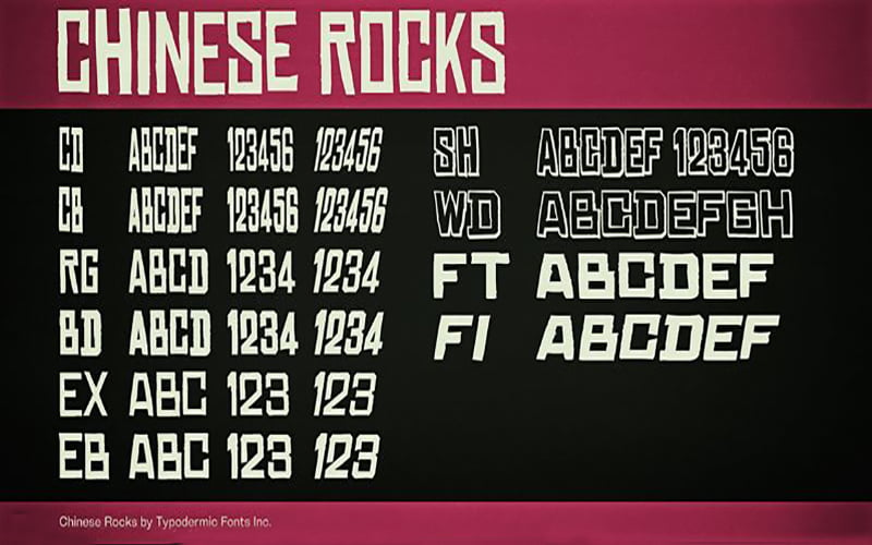 Chinese Rocks Font Free Download Anchor Fonts