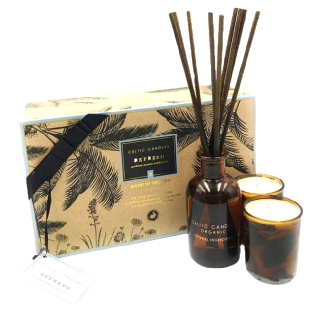 Celtic Candles Organic Mini Gift Set Refresh Anchor The Sole