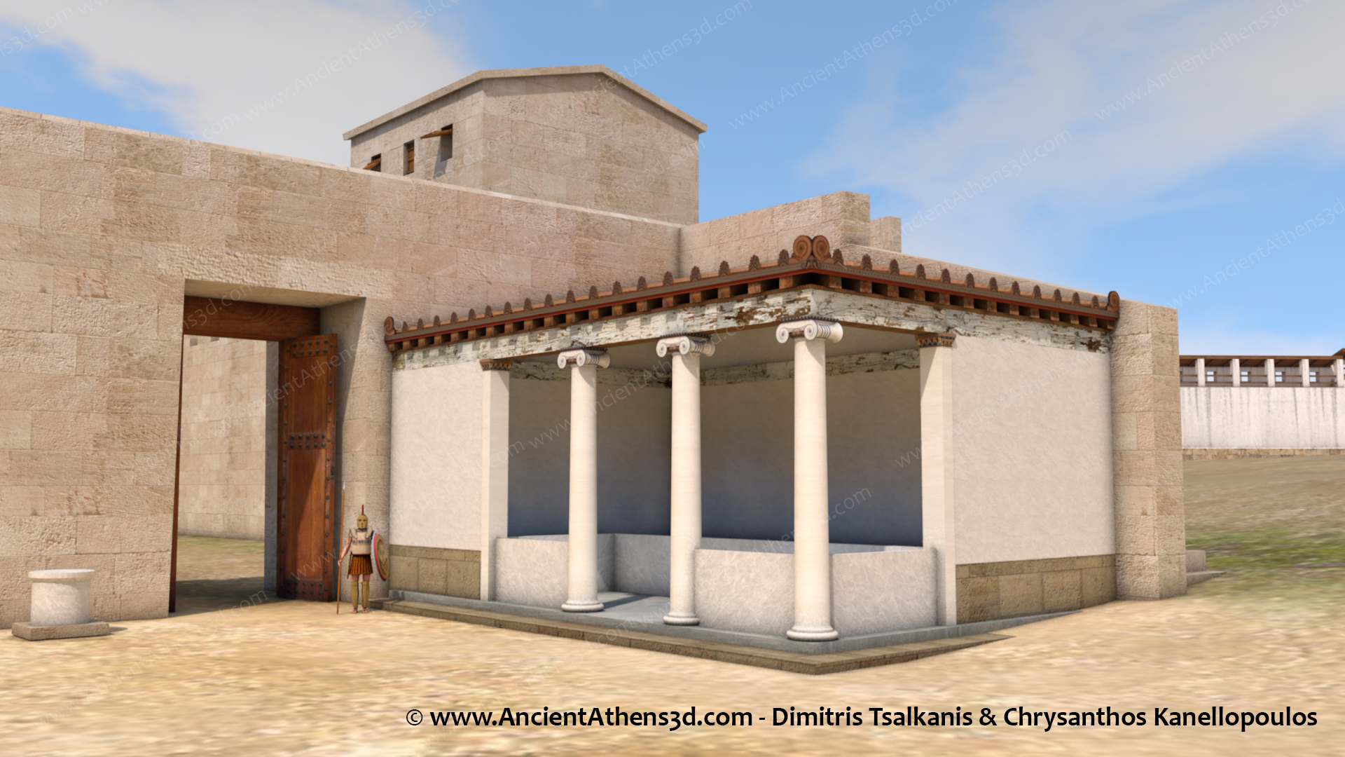 Kerameikos City Walls Ancient Athens 3D