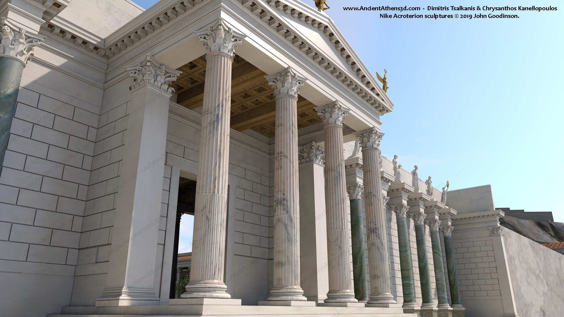 Βιβλιοθήκη Αδριανού Ancient Athens 3D