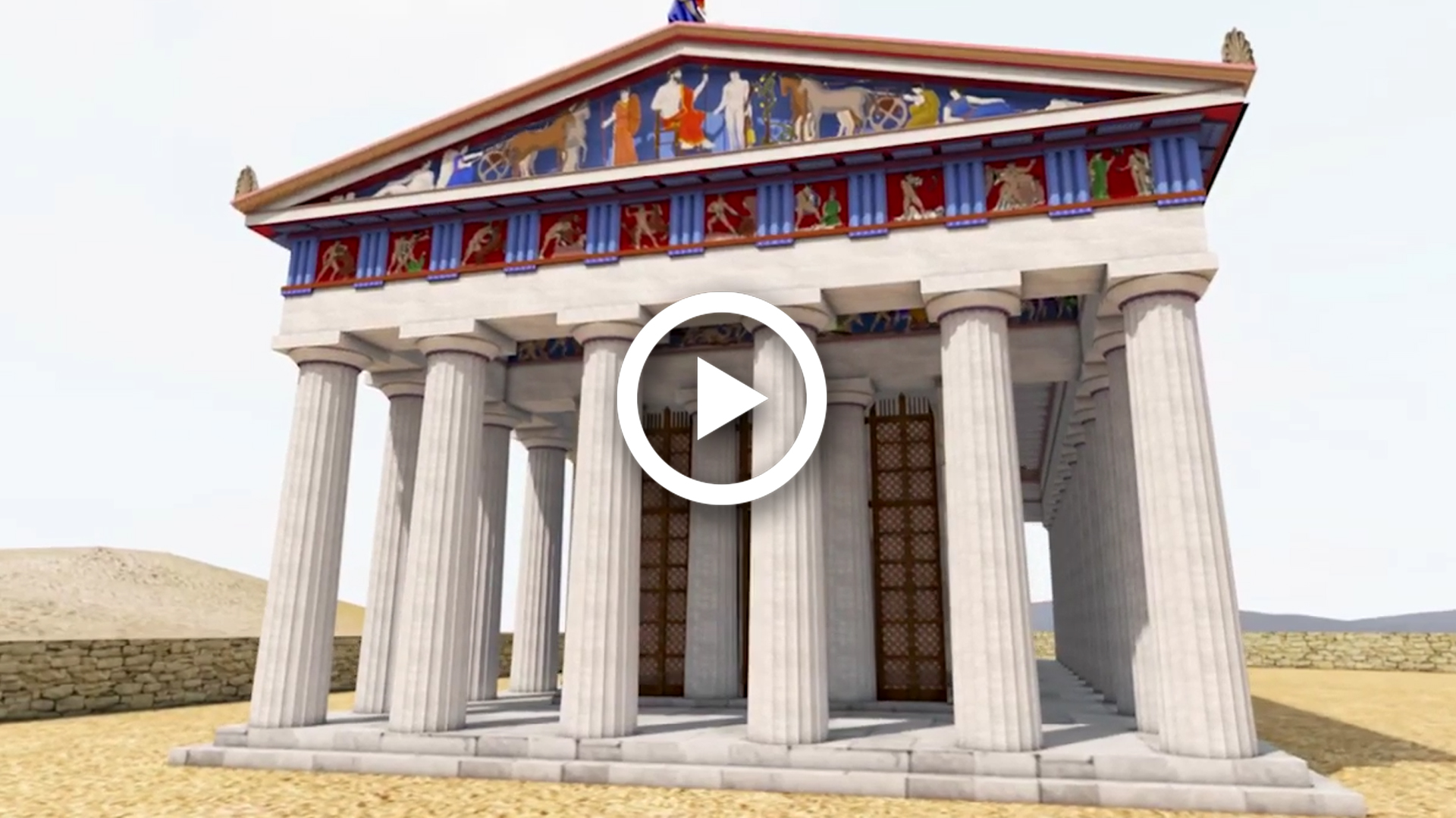 Video The Temple of Hephaestus 3D Ancient Athens 3D