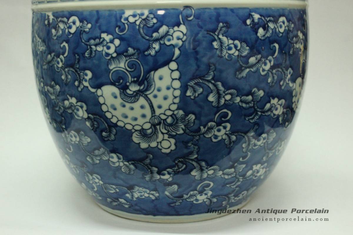 RYWD13_oriental blue and white flower pot Chinese Antique Porcelain