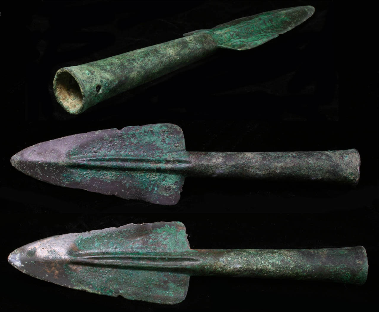 Bronze Age spear heads,javelins,arrowheads collection