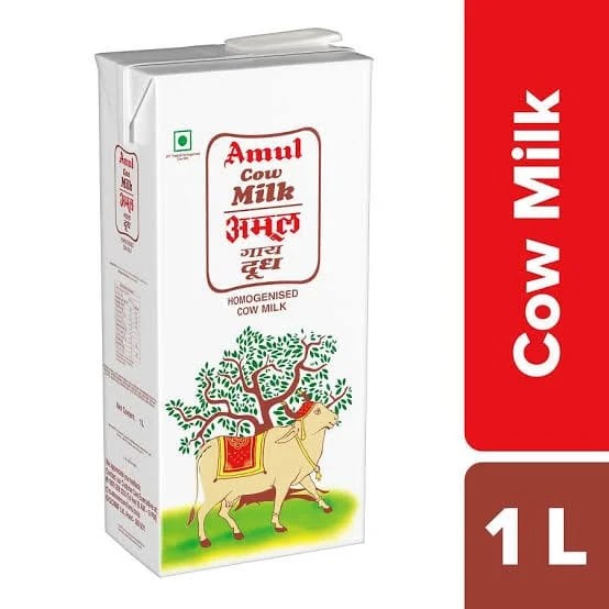 Amul Cow Milk 1 Ltr (Tetra Pack) Andaman Greengrocers