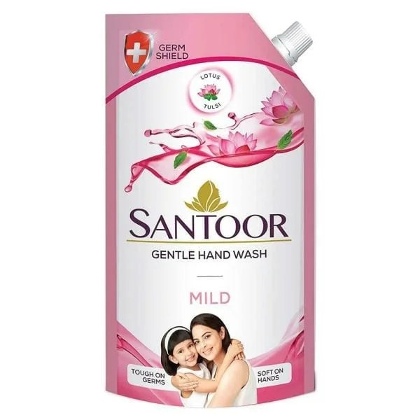 Santoor Mild Gentle Hand Wash 750ml refill pack Andaman Greengrocers