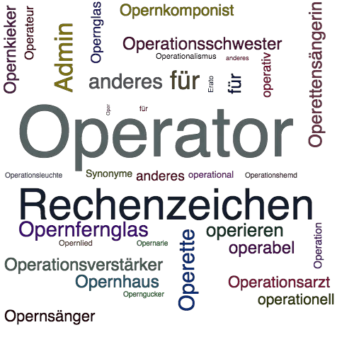 OPERATOR SynonymLexikothek • ein anderes Wort für Operator