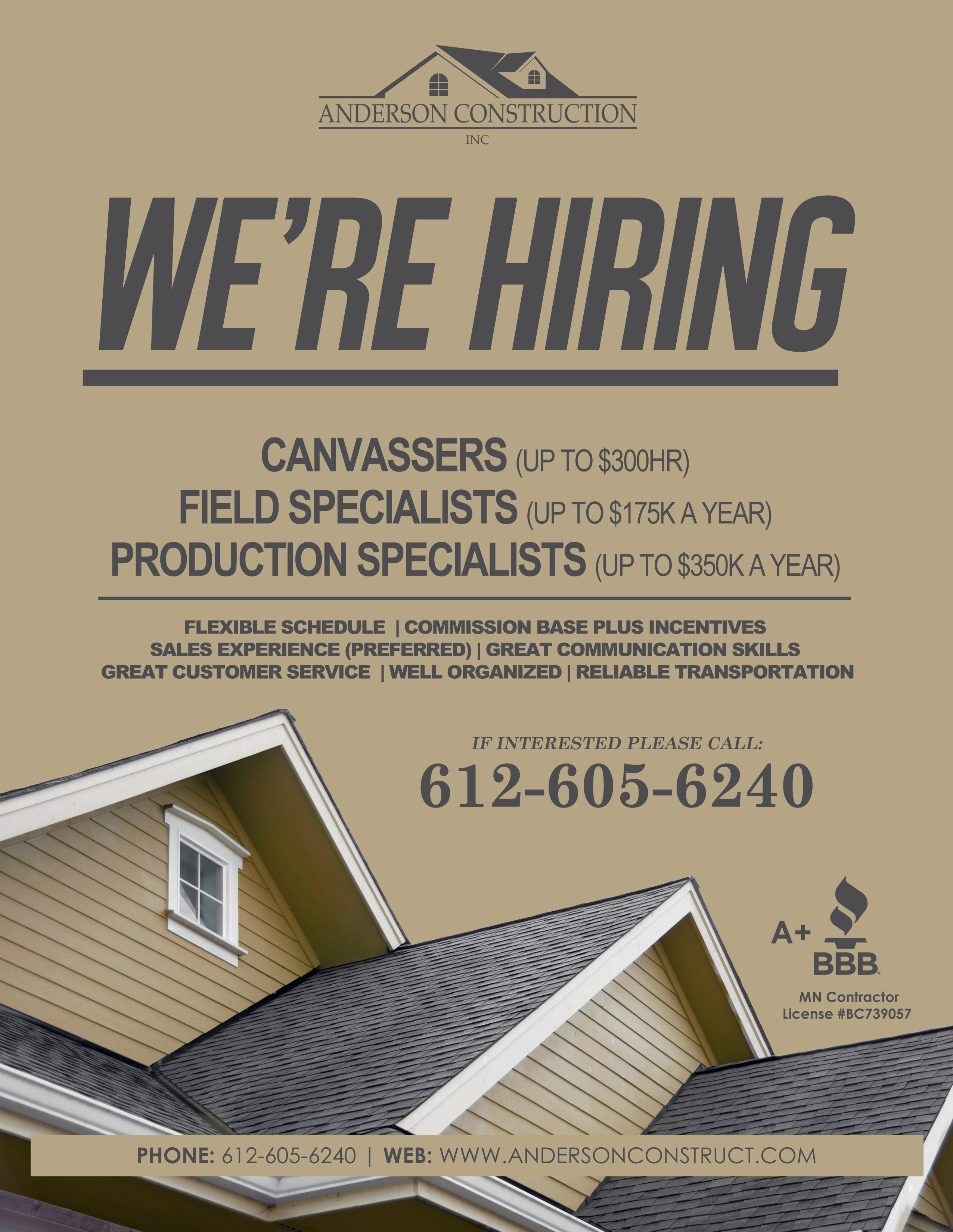 We’re Hiring! Anderson Construction Group, Inc.