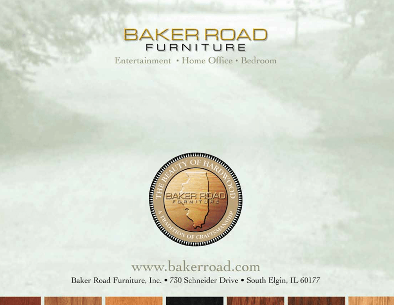 Baker Road Furniture Catalog Anderson Advertising Design