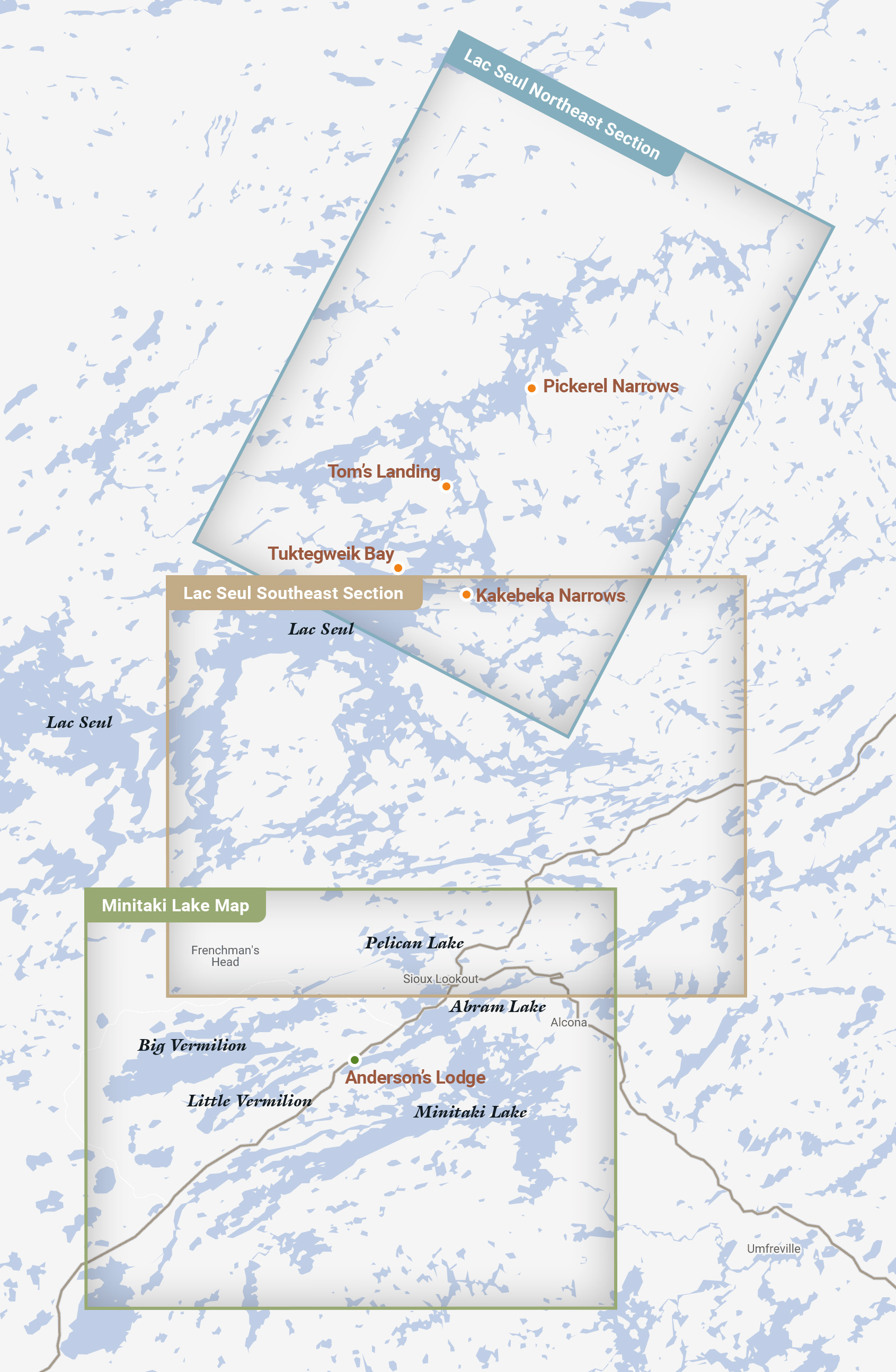 Lake Maps Anderson's Lodge