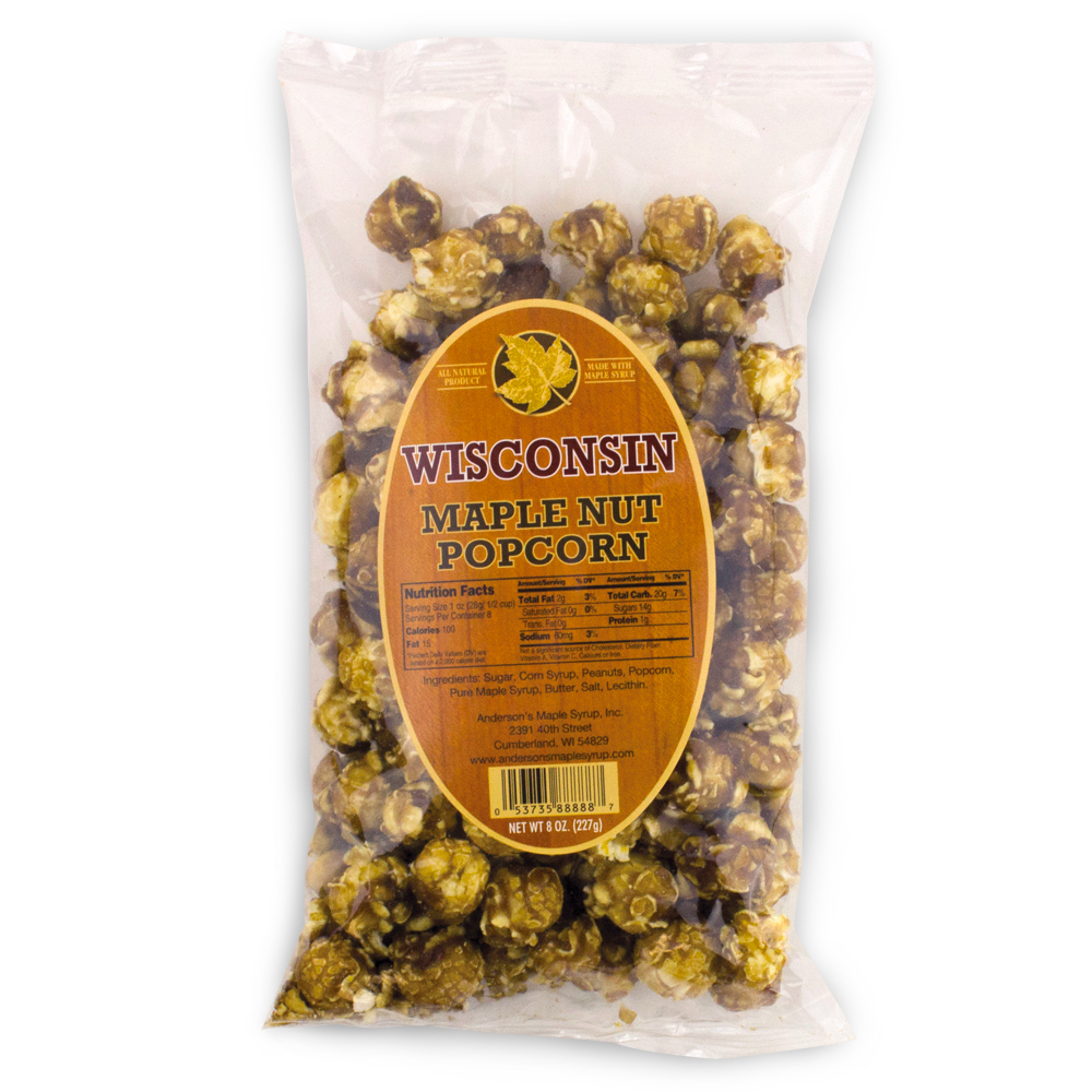 8oz. Maple Nut Popcorn Anderson's Maple Syrup
